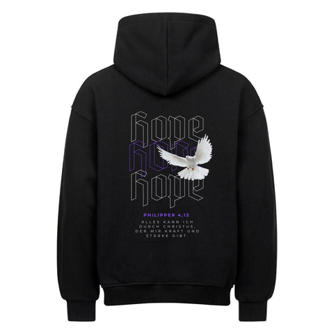 Oversized Zipper Hoodie - Hope