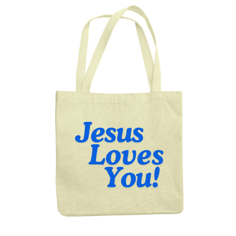 Stofftasche / Jesus Loves You