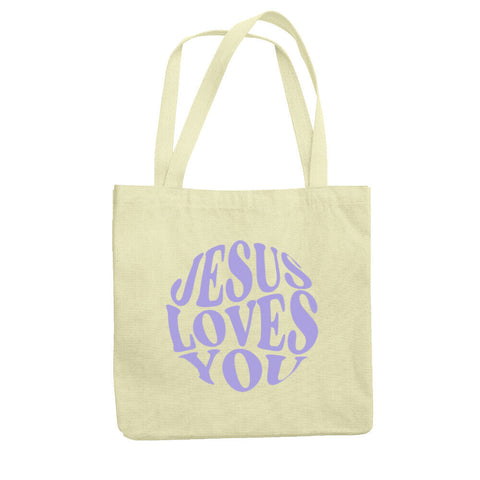 Stofftasche / Jesus Loves You
