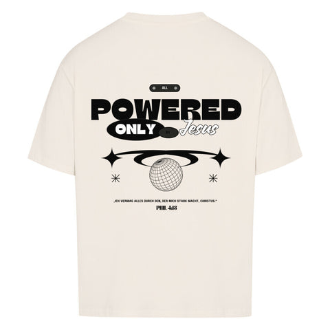 Oversized T-Shirt / Powered by Jesus