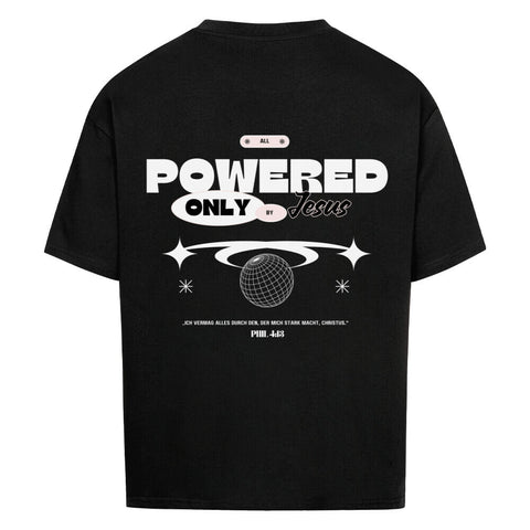 Oversized T-Shirt / Powered by Jesus