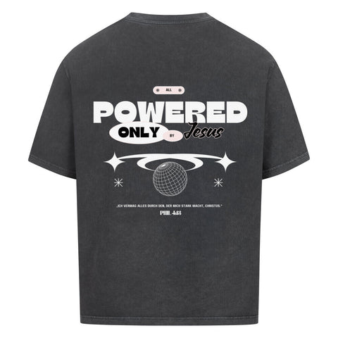 Oversized T-Shirt / Powered by Jesus