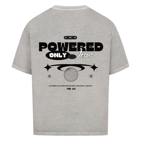 Oversized T-Shirt / Powered by Jesus