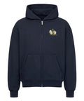 Oversized Zipper Hoodie - Happy
