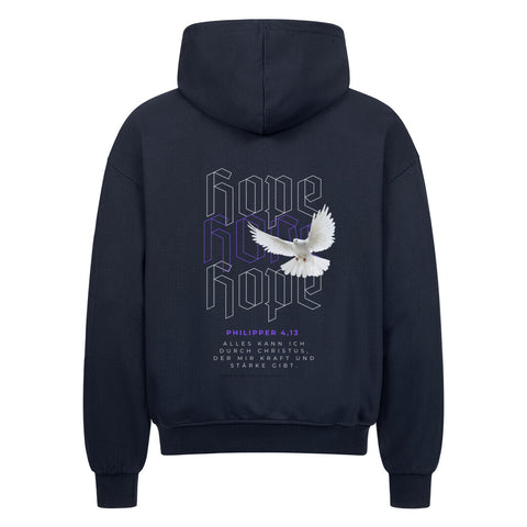 Oversized Zipper Hoodie - Hope