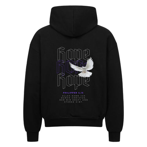 Oversized Zipper Hoodie - Hope