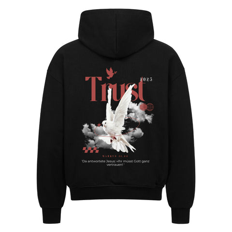 Oversized Zipper Hoodie - Trust