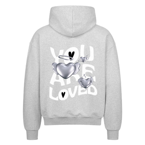Oversized Zipper Hoodie - YOU ARE LOVED