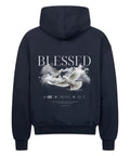 Oversized Zipper Hoodie / Blessed