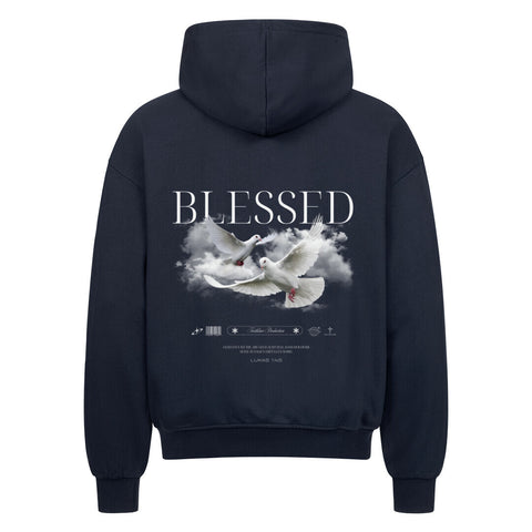 Oversized Zipper Hoodie / Blessed