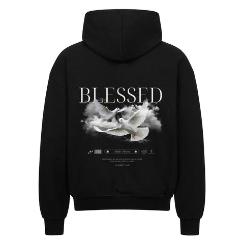 Oversized Zipper Hoodie / Blessed