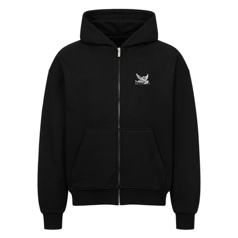 Oversized Zipper Hoodie / Blessed