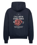 Oversized Zipper Hoodie - Call Me