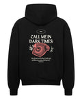 Oversized Zipper Hoodie - Call Me