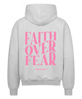 Oversized Zipper Hoodie - Faith over fear