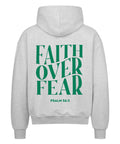 Oversized Zipper Hoodie - Faith over fear