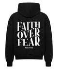 Oversized Zipper Hoodie - Faith over fear