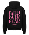 Oversized Zipper Hoodie - Faith over fear