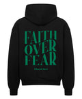 Oversized Zipper Hoodie - Faith over fear