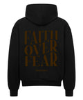 Oversized Zipper Hoodie - Faith over fear