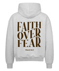 Oversized Zipper Hoodie - Faith over fear