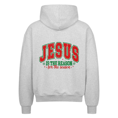 Oversized Zipper Hoodie - Jesus is the Reason