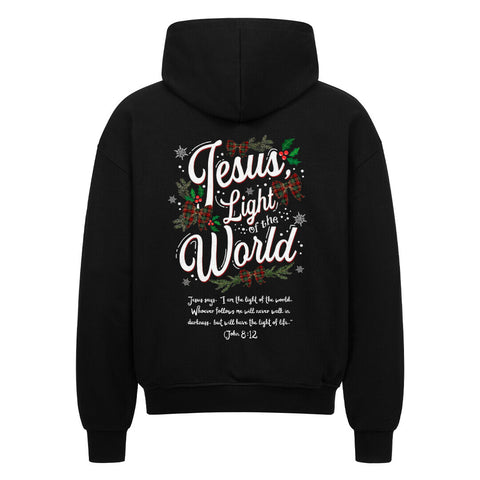 Oversized Zipper Hoodie - Light of the World