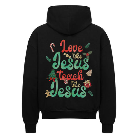 Oversized Zipper Hoodie - Love like Jesus