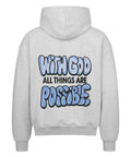 Oversized Zipper Hoodie - With God