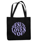Stofftasche / Jesus Loves You